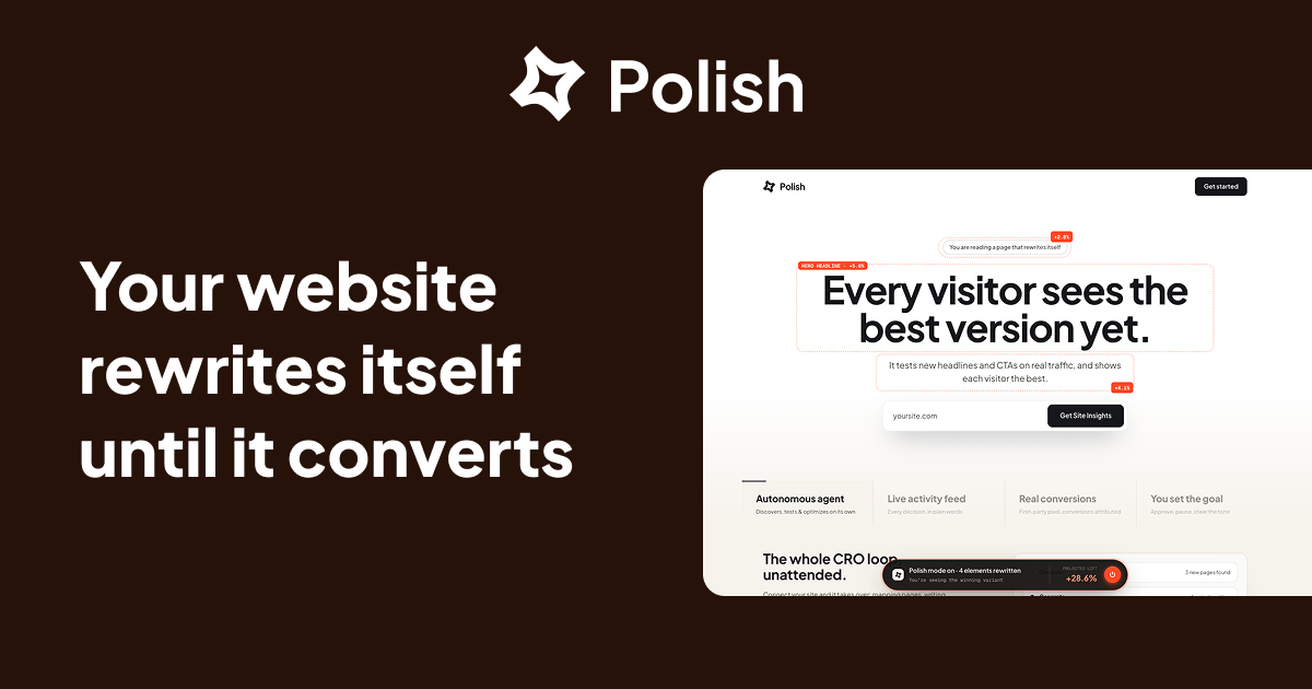 Polish - Autonomous CRO agent